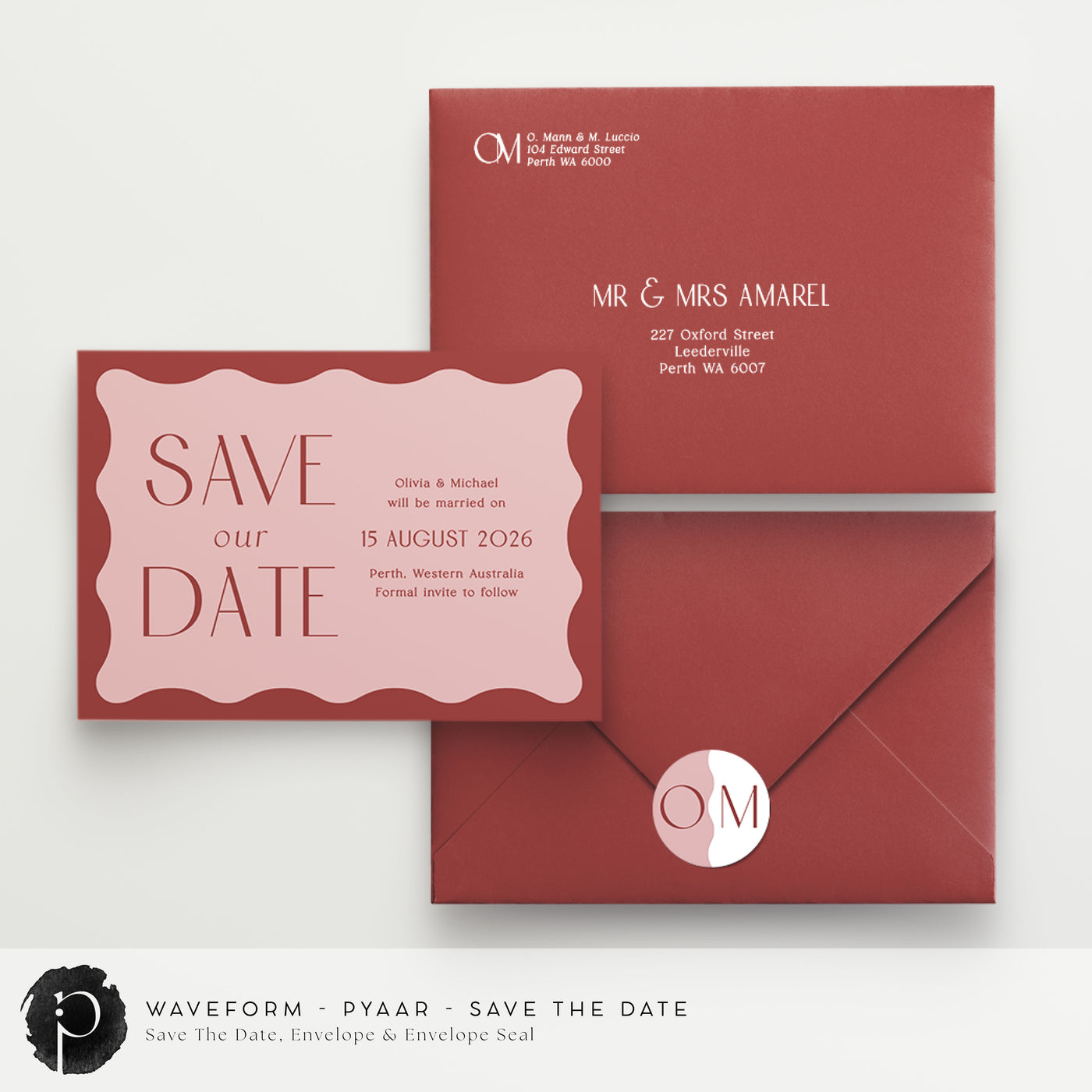 Waveform - Save The Date Cards