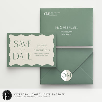 Waveform - Save The Date Cards