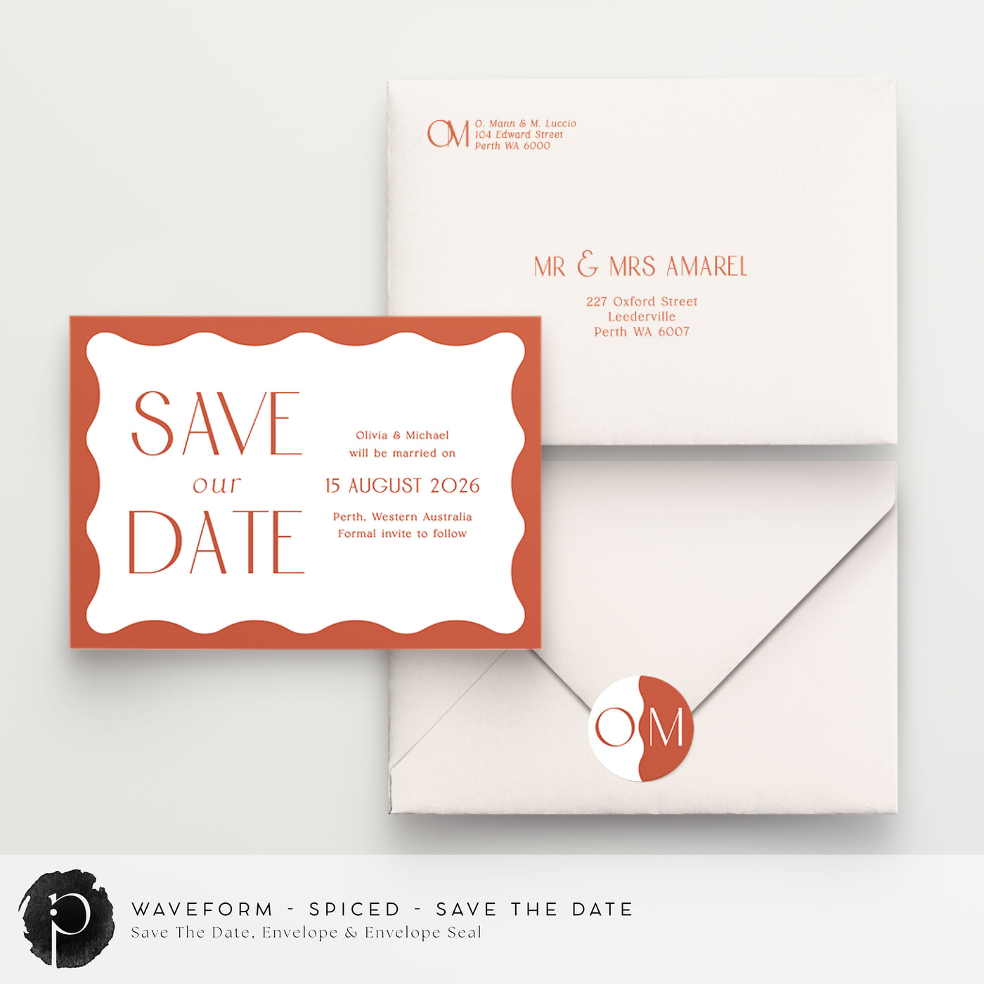 Waveform - Save The Date Cards