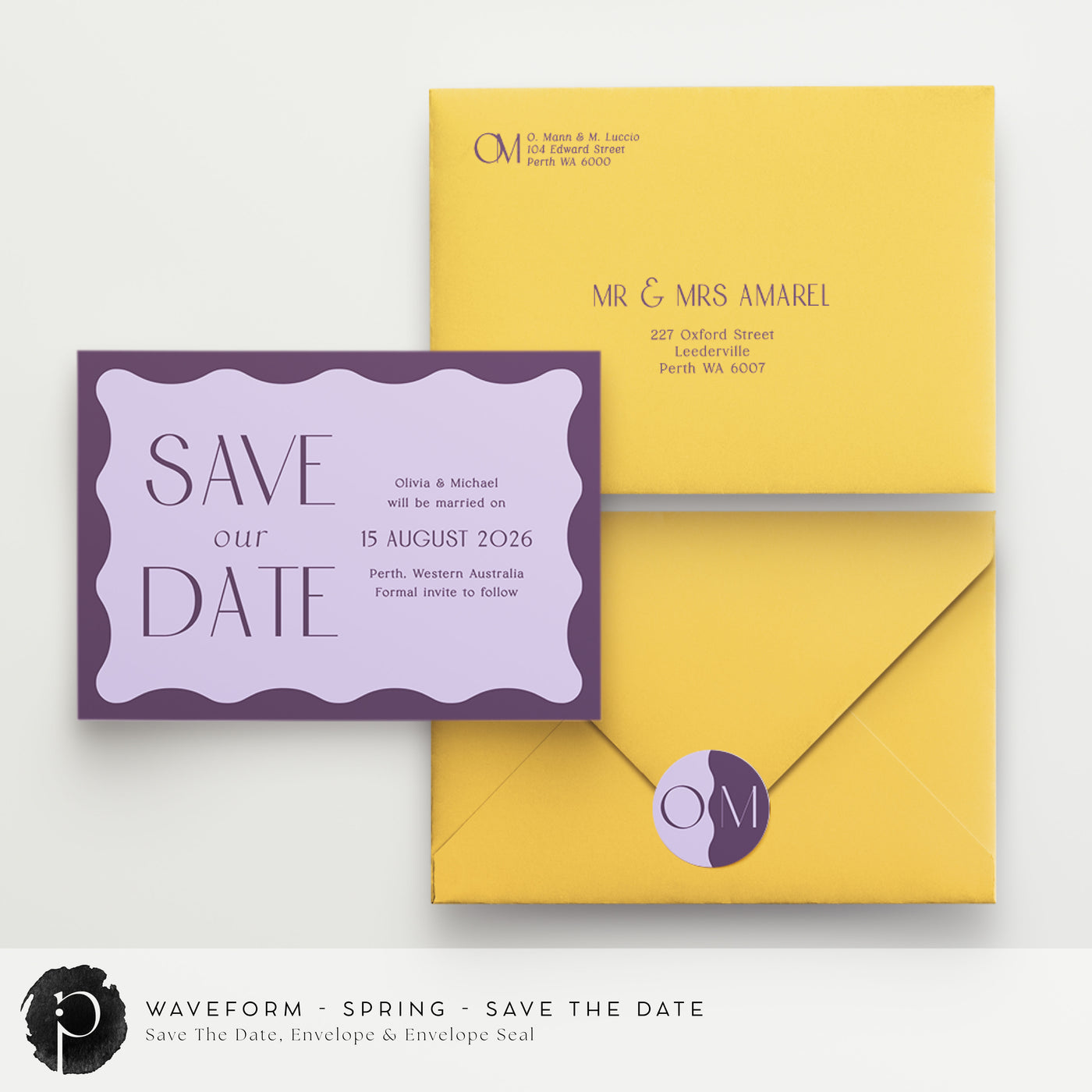 Waveform - Save The Date Cards