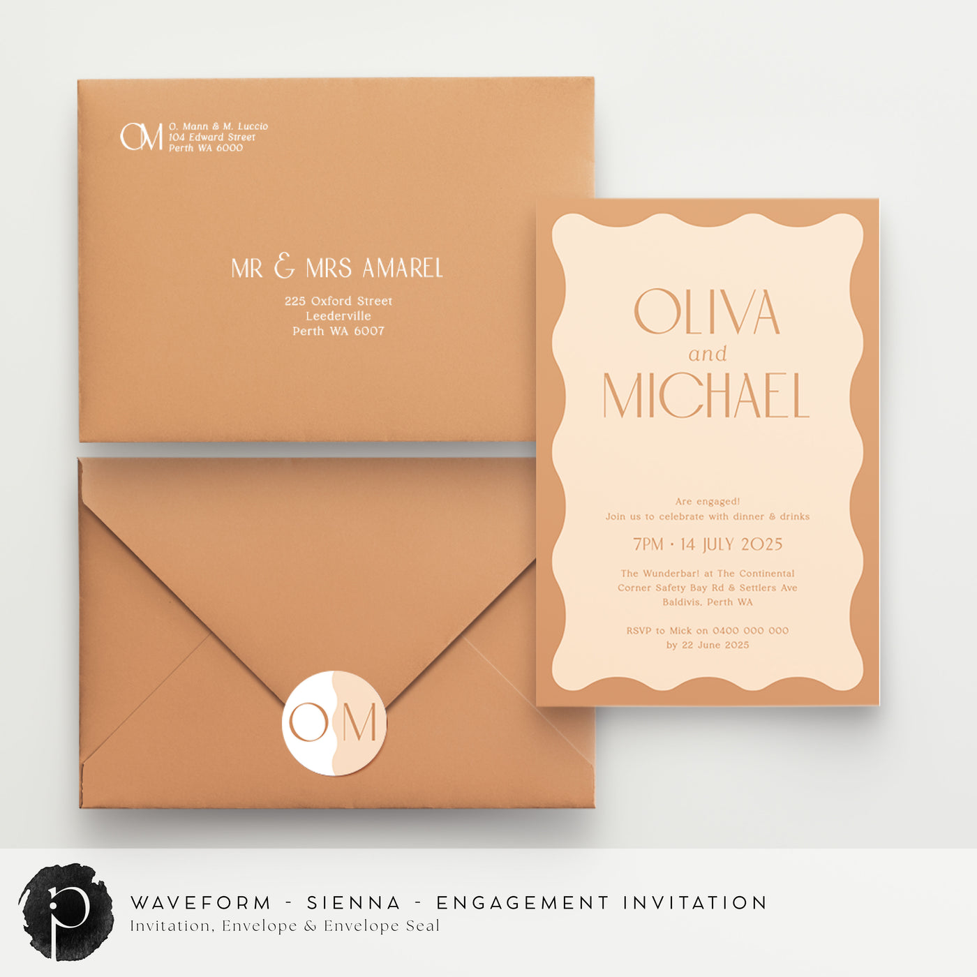 Waveform - Engagement Invitations