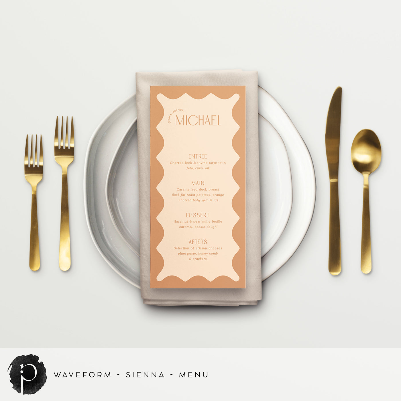 Waveform - Menu Cards