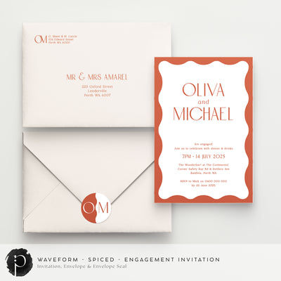 Waveform - Engagement Invitations