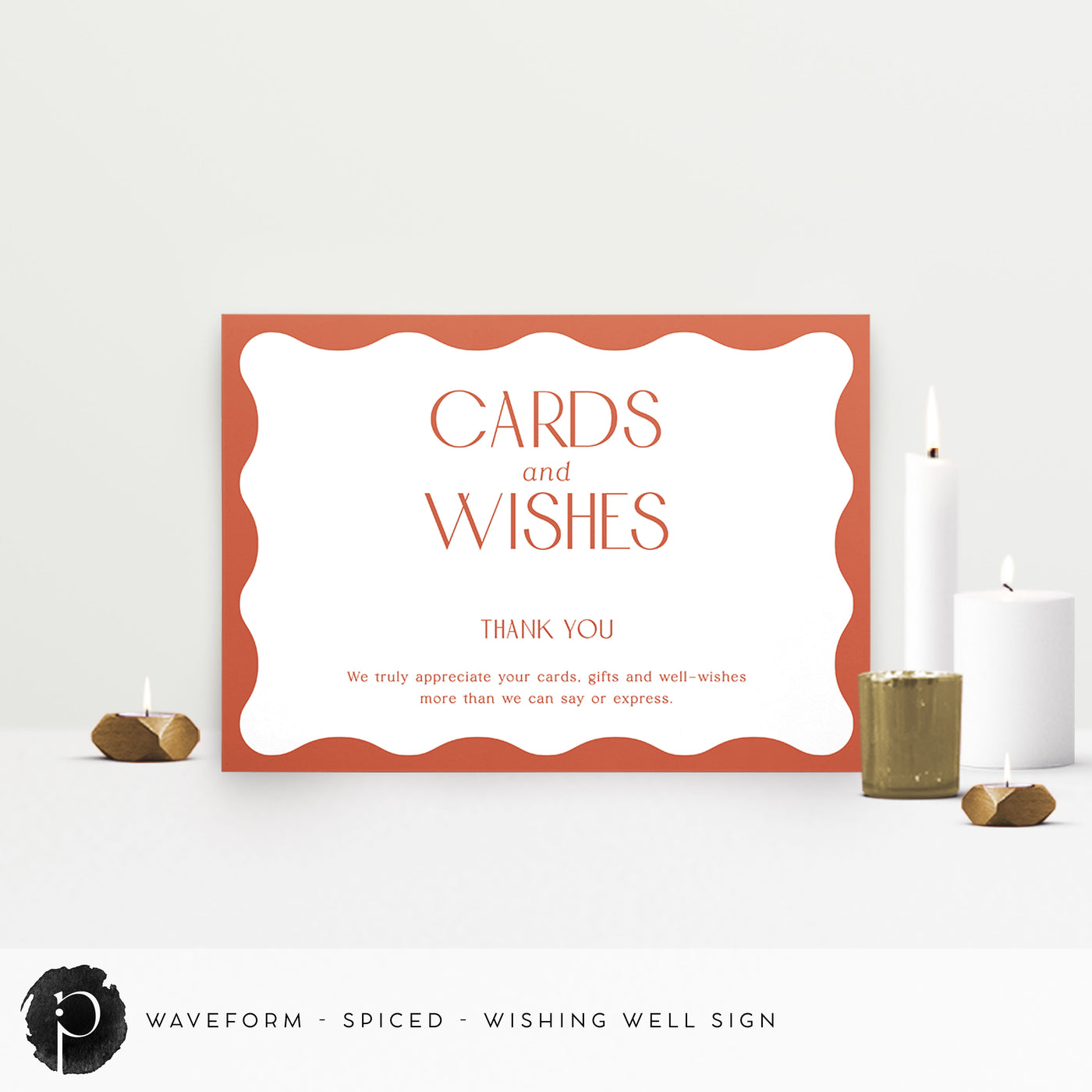 Waveform - Cards/Gifts/Presents/Wishing Well Table Sign