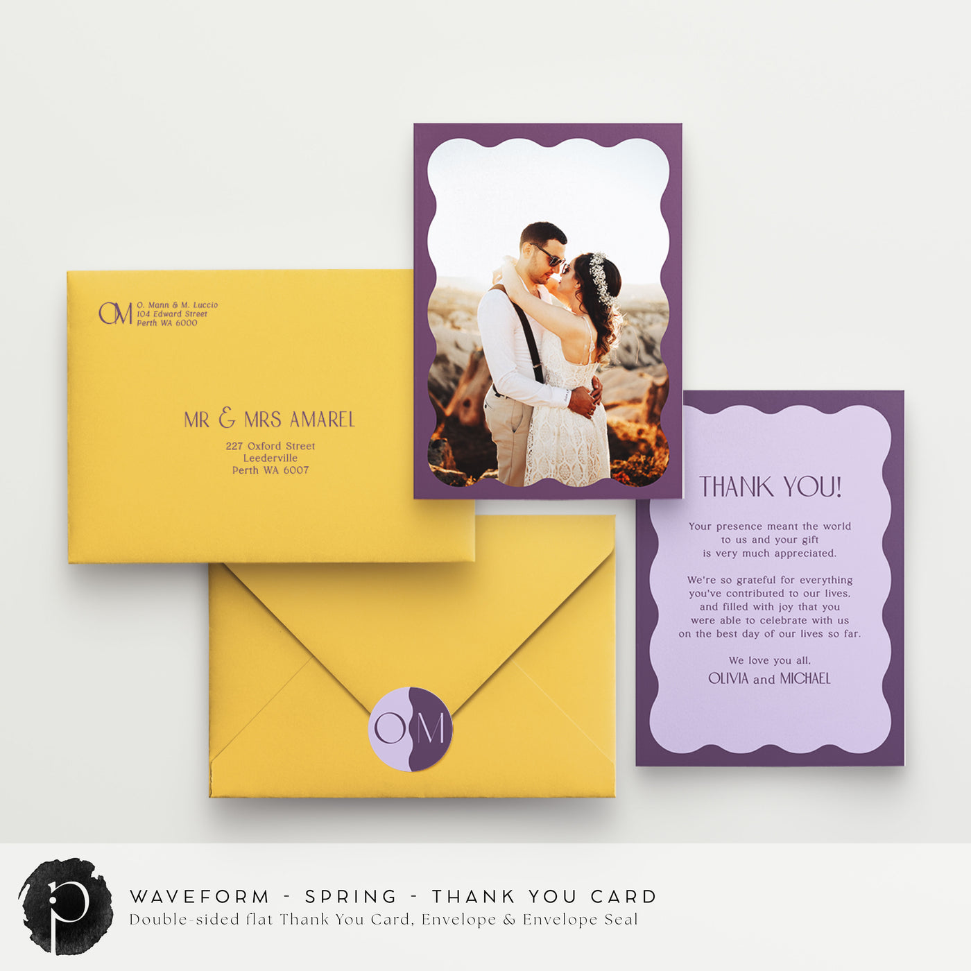 Waveform - Wedding Thank You Cards