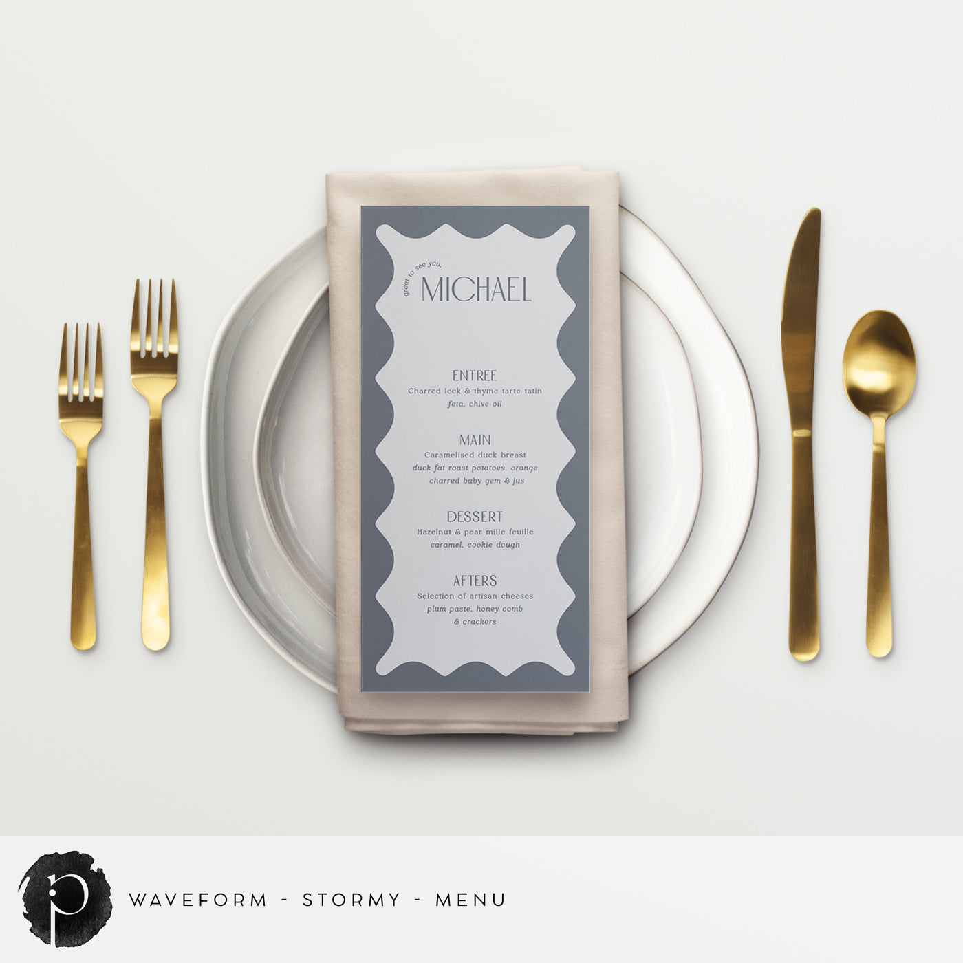 Waveform - Menu Cards