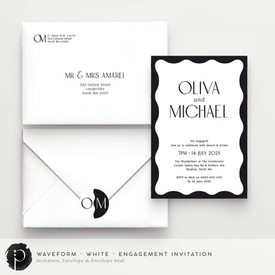 Waveform - Engagement Invitations