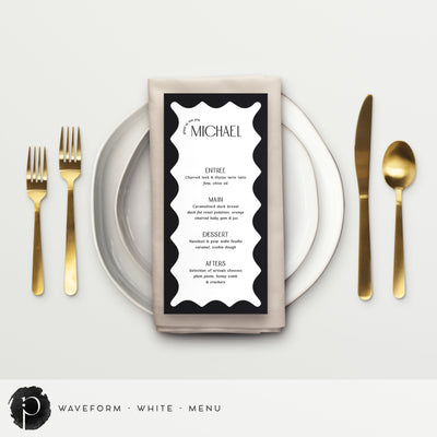 Waveform - Menu Cards