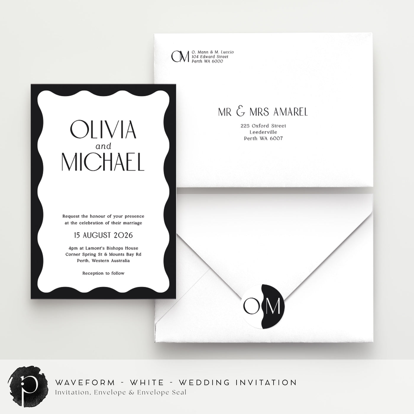 Waveform - Wedding Invitations