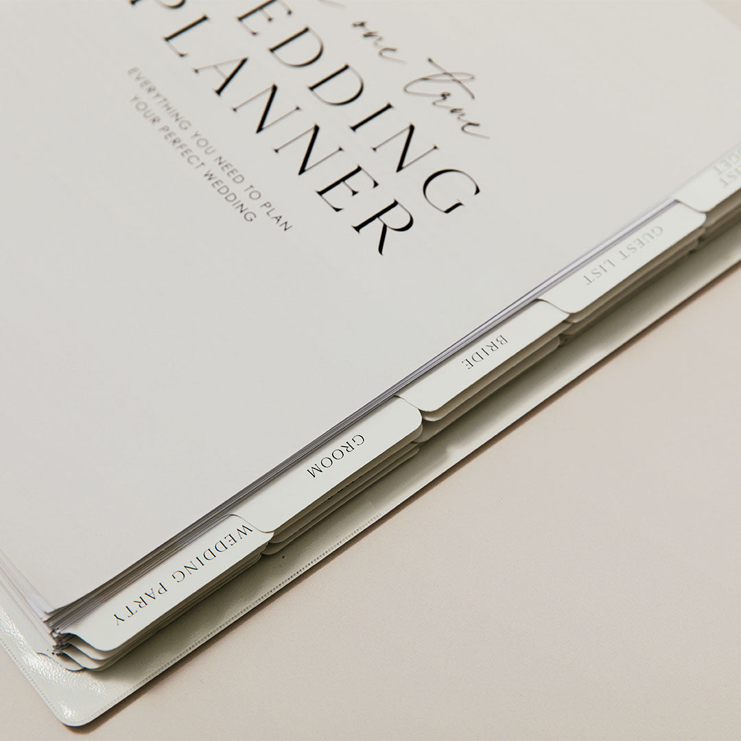 Personalised Wedding Planner & Organiser - Ultimate Guide w Checklists – Classic Monogram