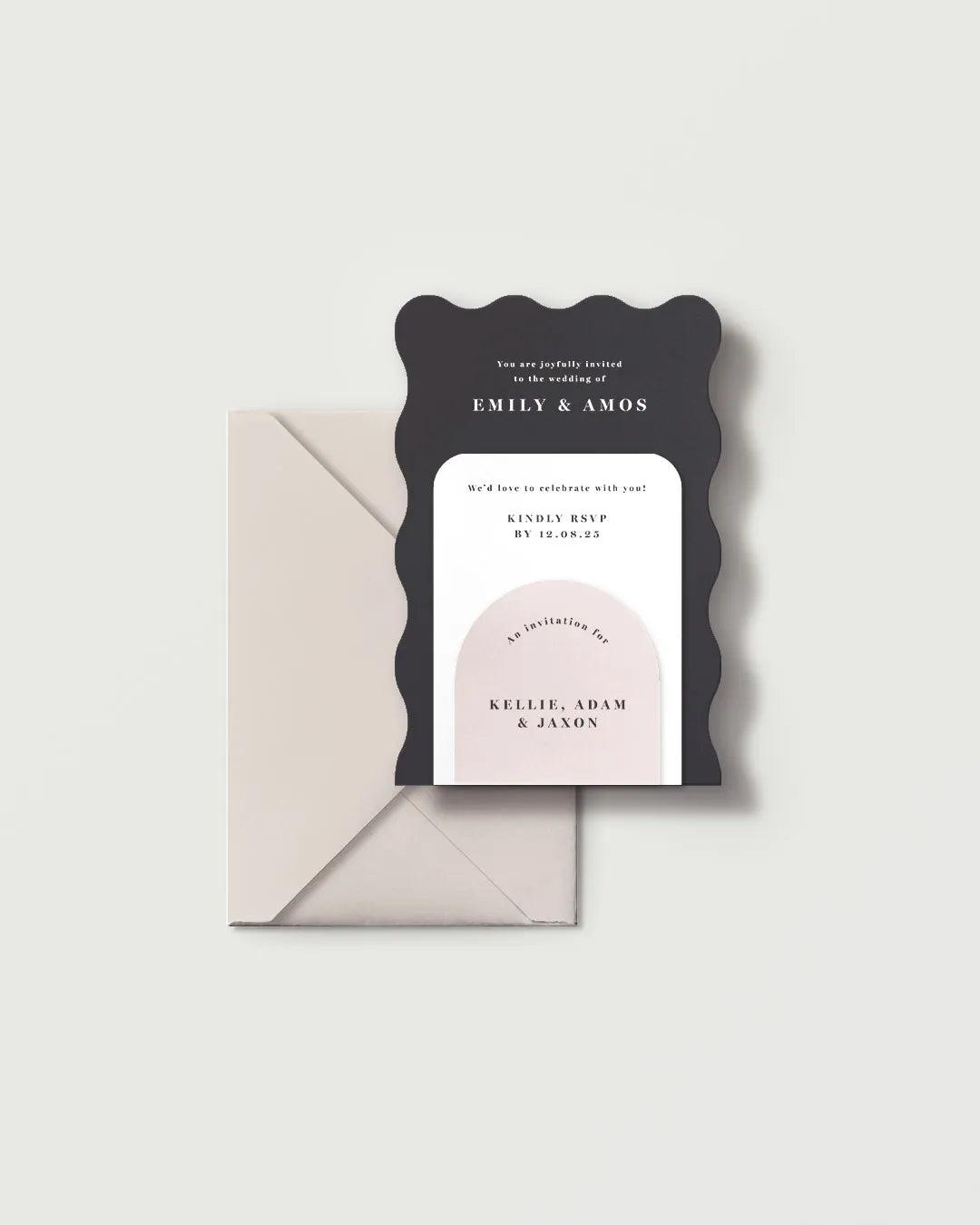 Seoul - Shaped Wedding Invitation Set