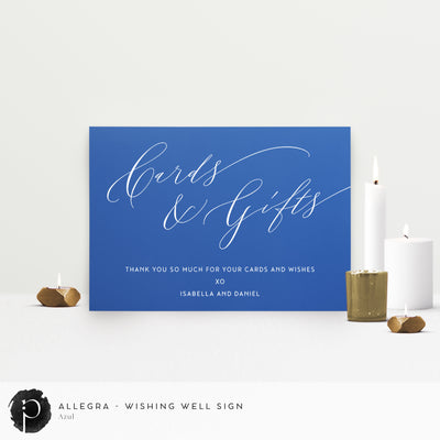 Allegra - Cards/Gifts/Presents/Wishing Well Table Sign