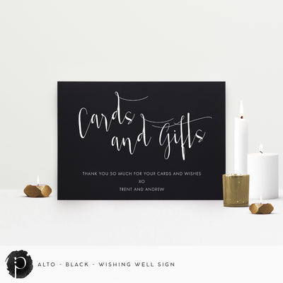 Alto - Cards/Gifts/Presents/Wishing Well Table Sign