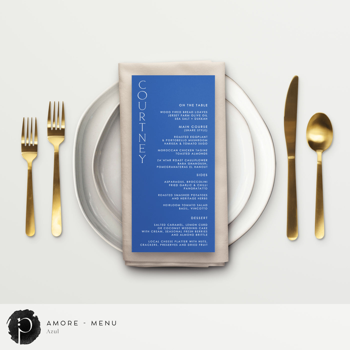 Amore - Menu Cards