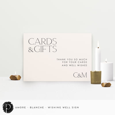 Amore - Cards/Gifts/Presents/Wishing Well Table Sign
