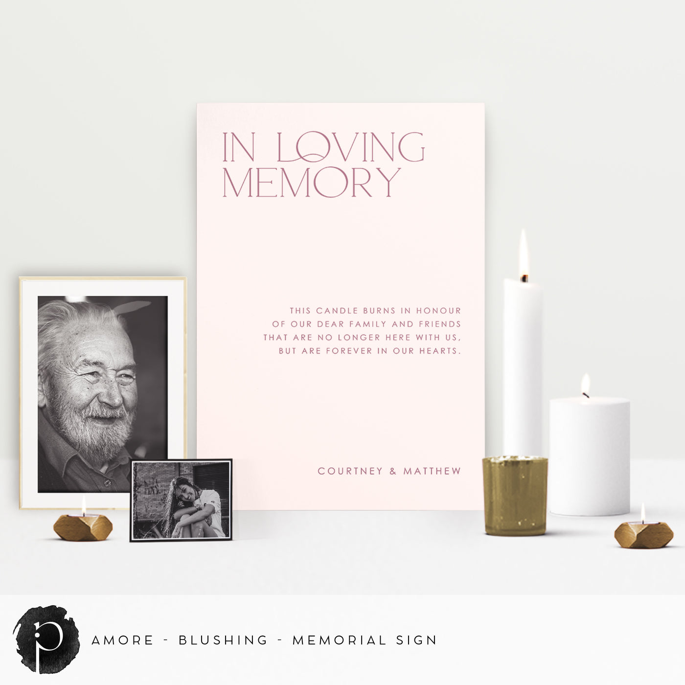 Amore - In Loving Memory Memorial Sign