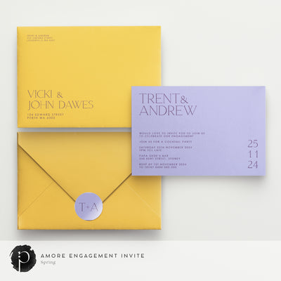 Amore - Engagement Invitations