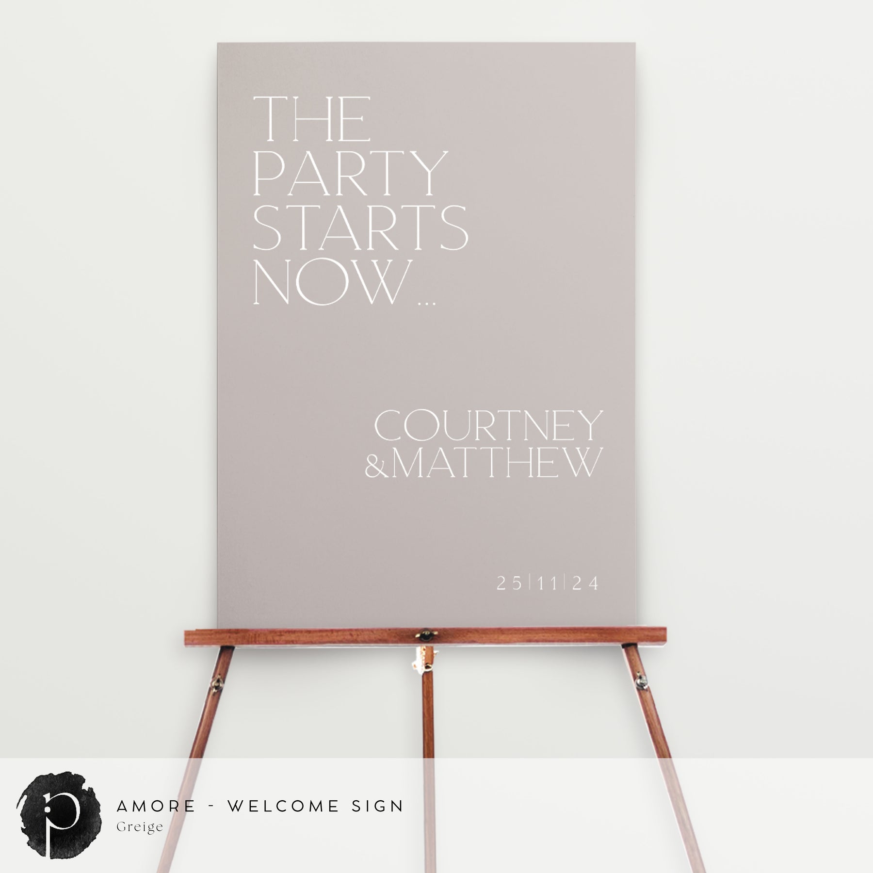 Room. Welcome Sign Paper Amore - Welcome Sign – Paper & Ink Studio