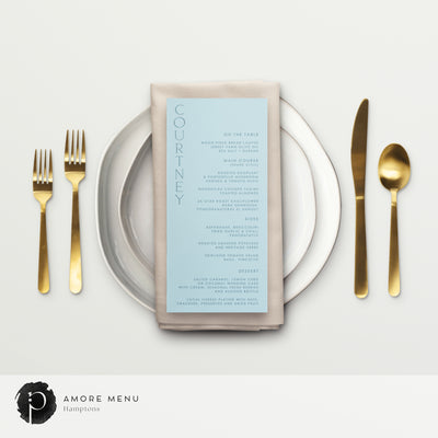 Amore - Menu Cards