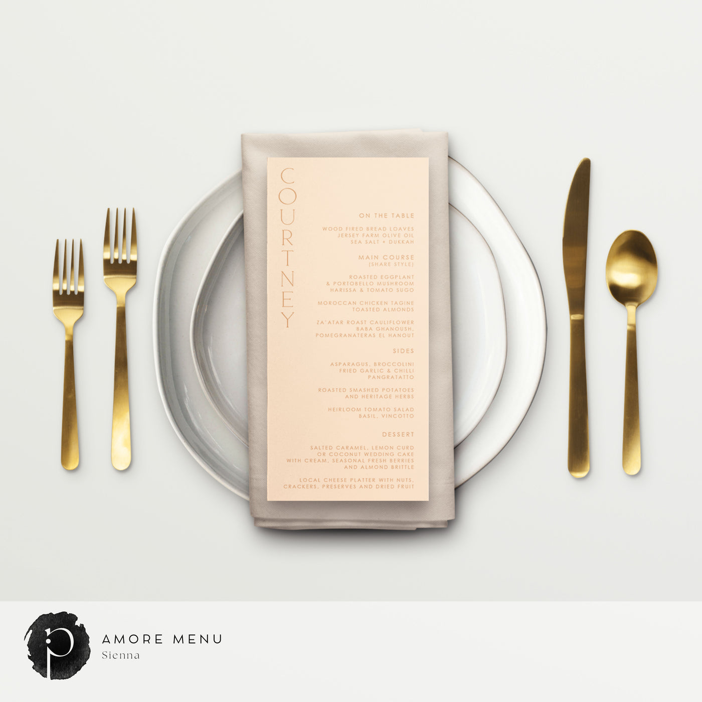 Amore - Menu Cards