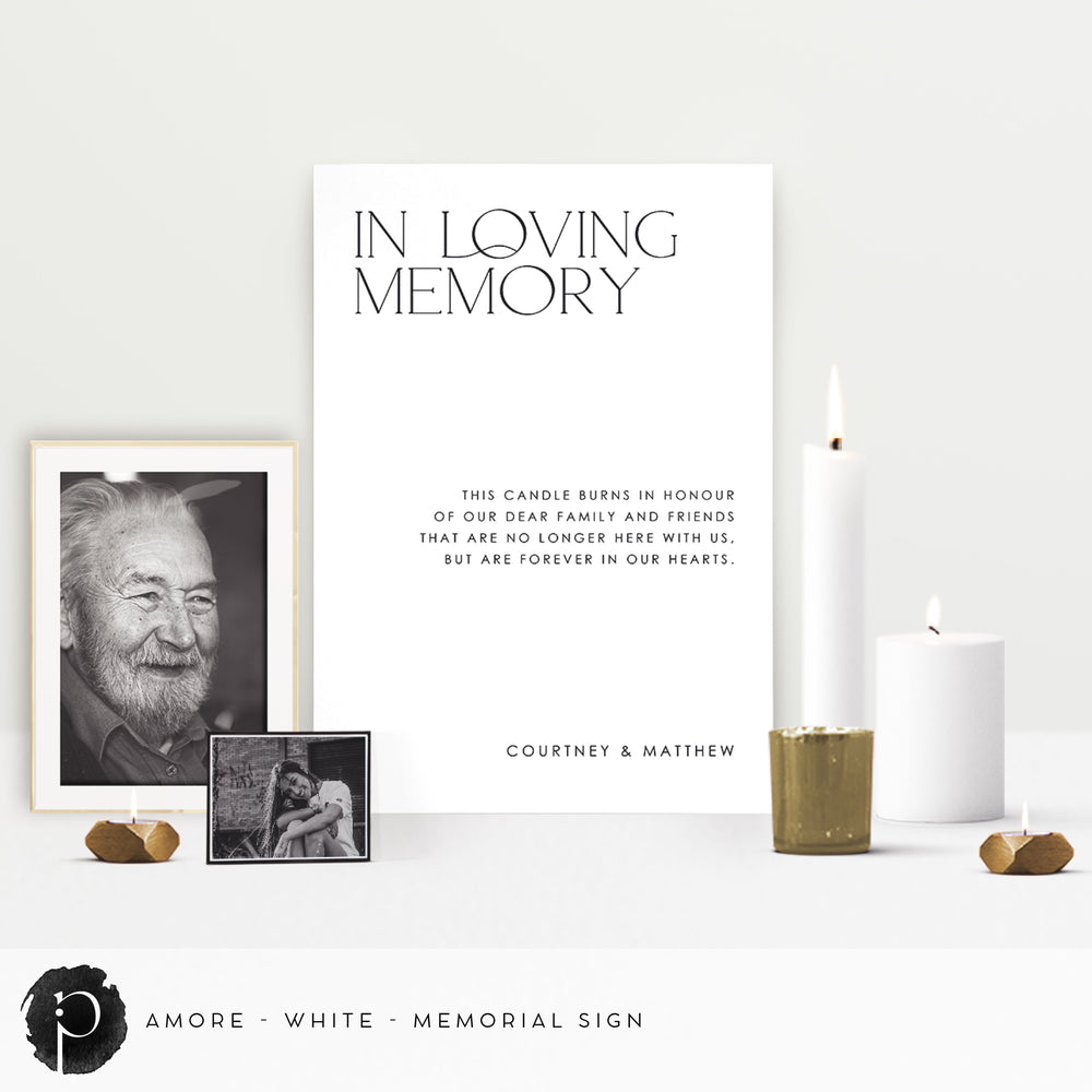 Printable In Loving Memory Paper Wedding signs in loving memory of family | Honestweddingadvice.com