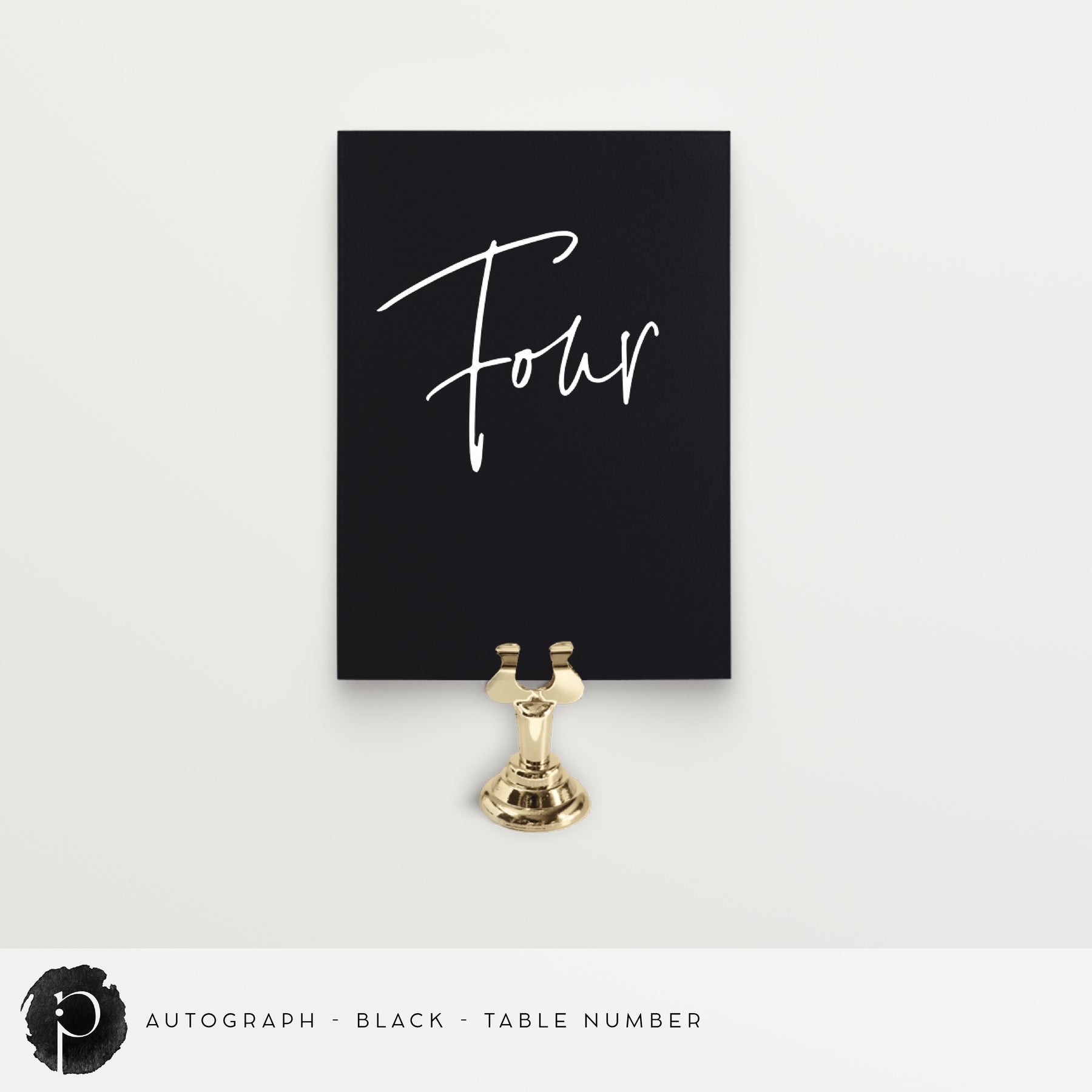 Autograph - Table Numbers – Paper & Ink Studio