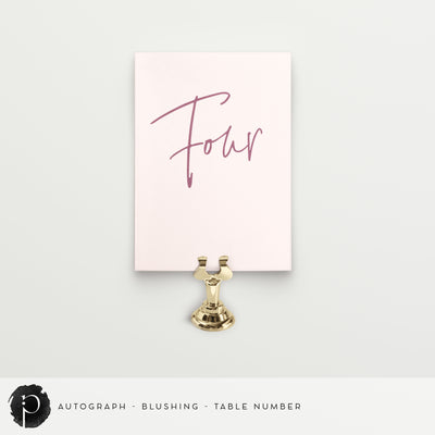 Autograph - Table Numbers