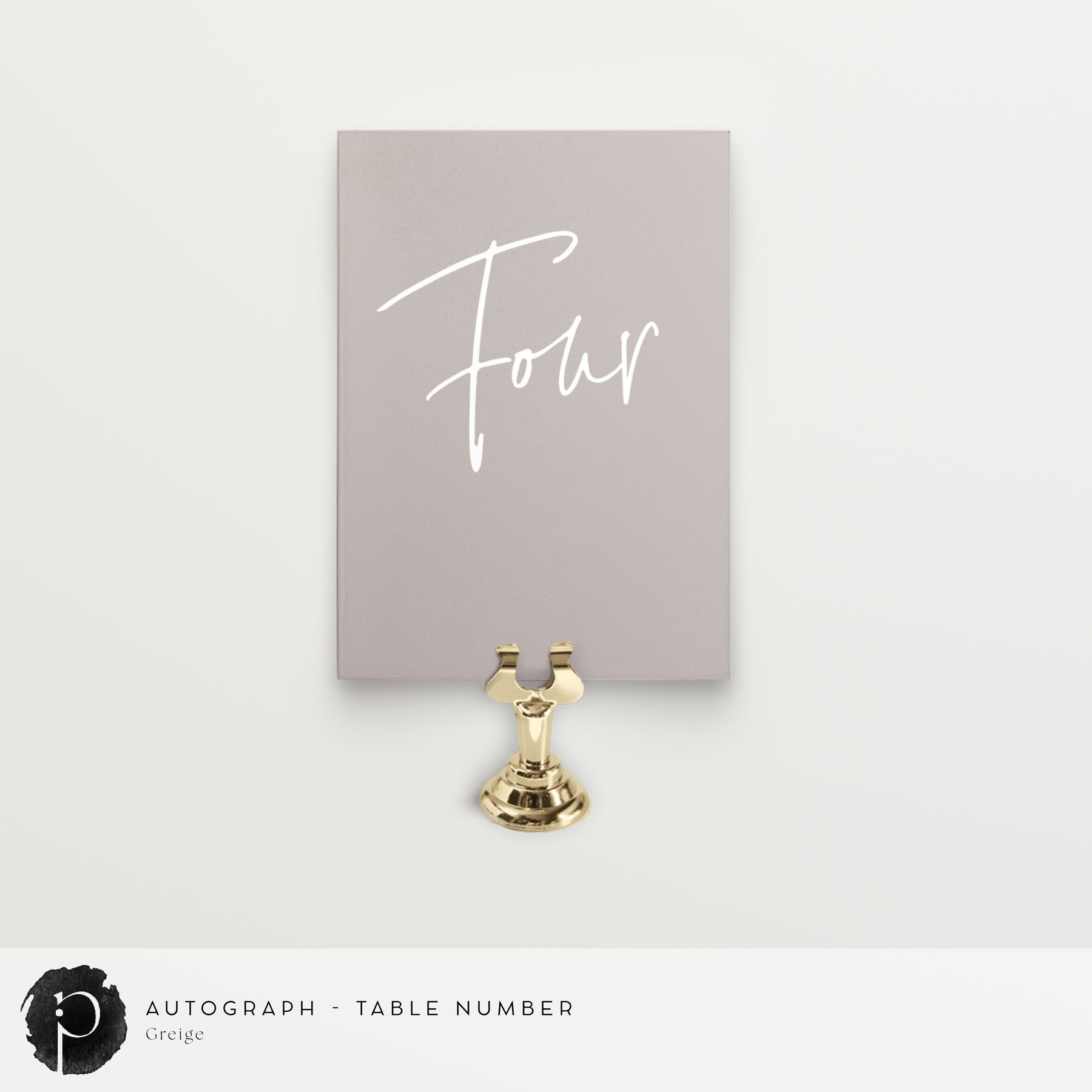 Autograph - Table Numbers – Paper & Ink Studio