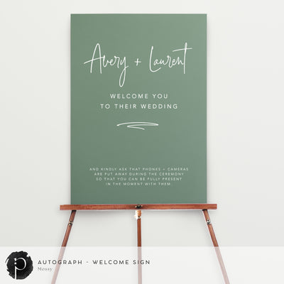 Autograph - Welcome Sign