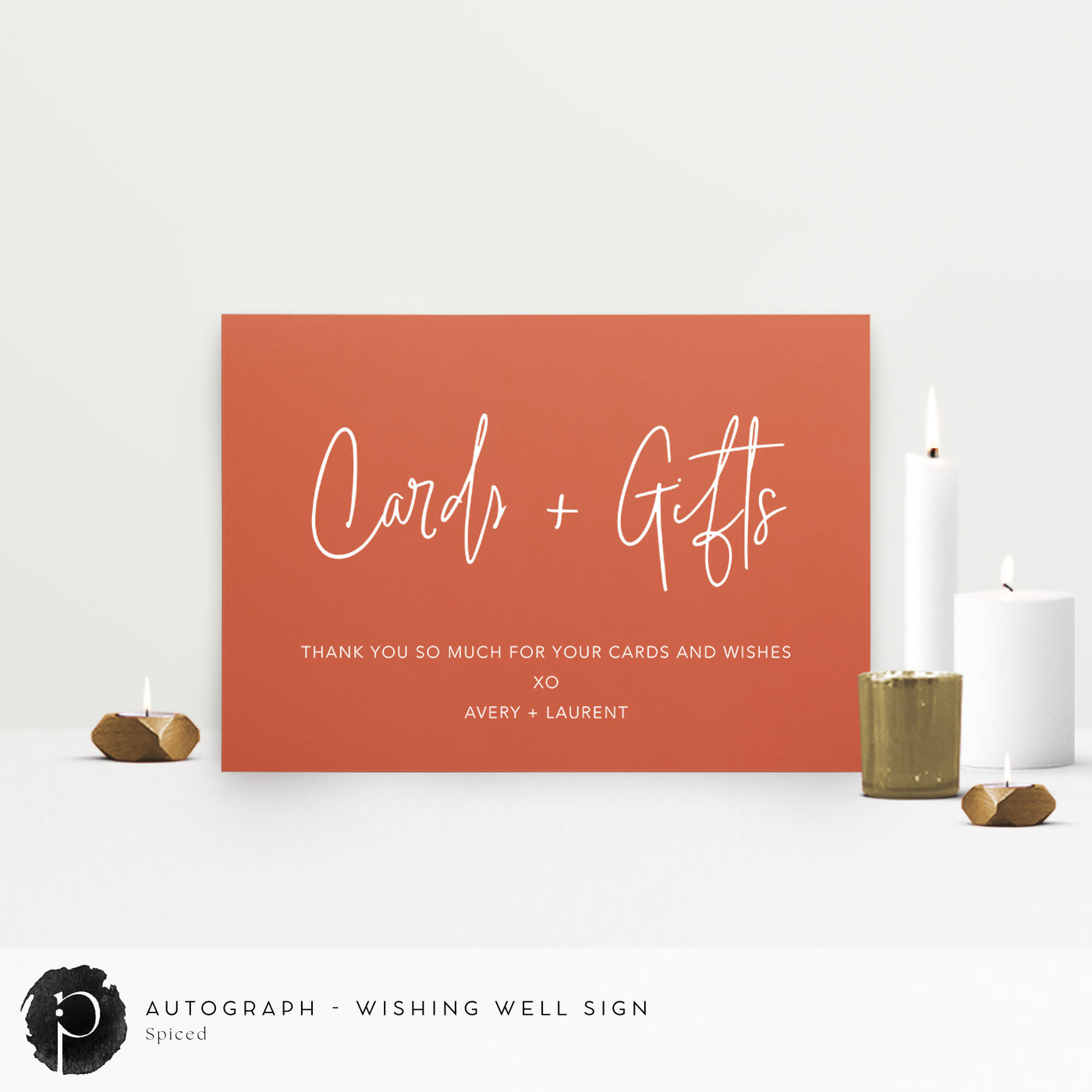 Autograph - Cards/Gifts/Presents/Wishing Well Table Sign