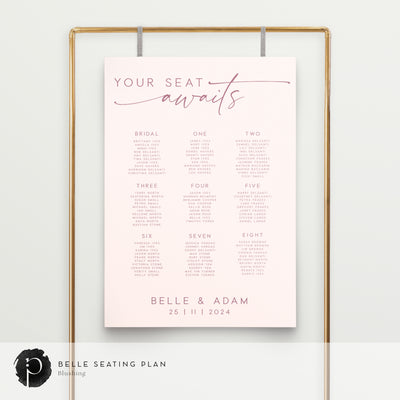 Belle - Seating Plan Chart