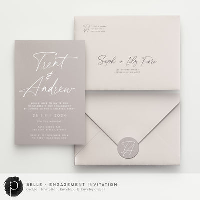 Belle - Engagement Invitations