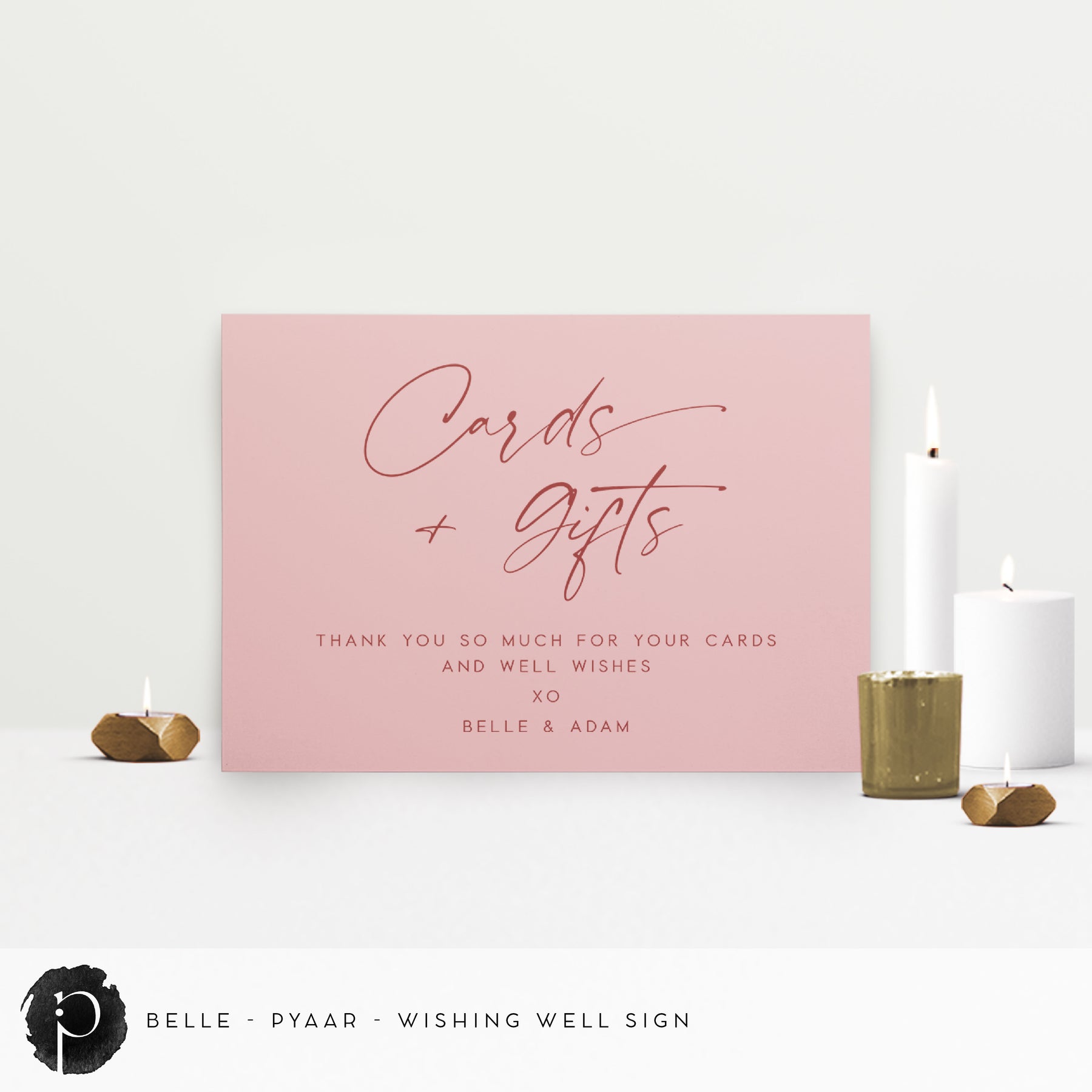 Belle - Cards/Gifts/Presents/Wishing Well Table Sign β Paper & Ink Studio