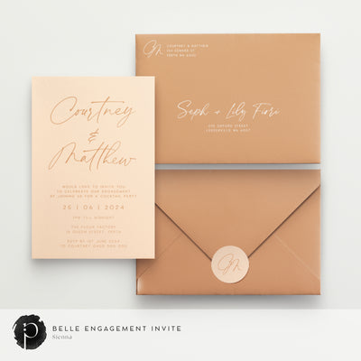 Belle - Engagement Invitations