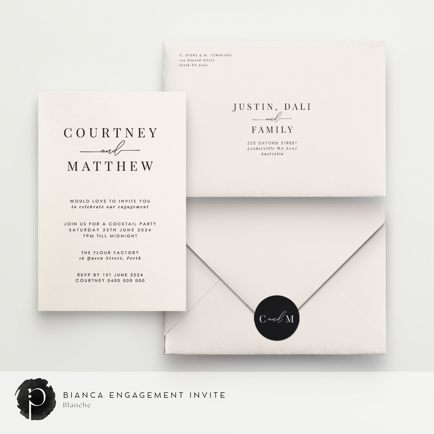 Bianca - Engagement Invitations