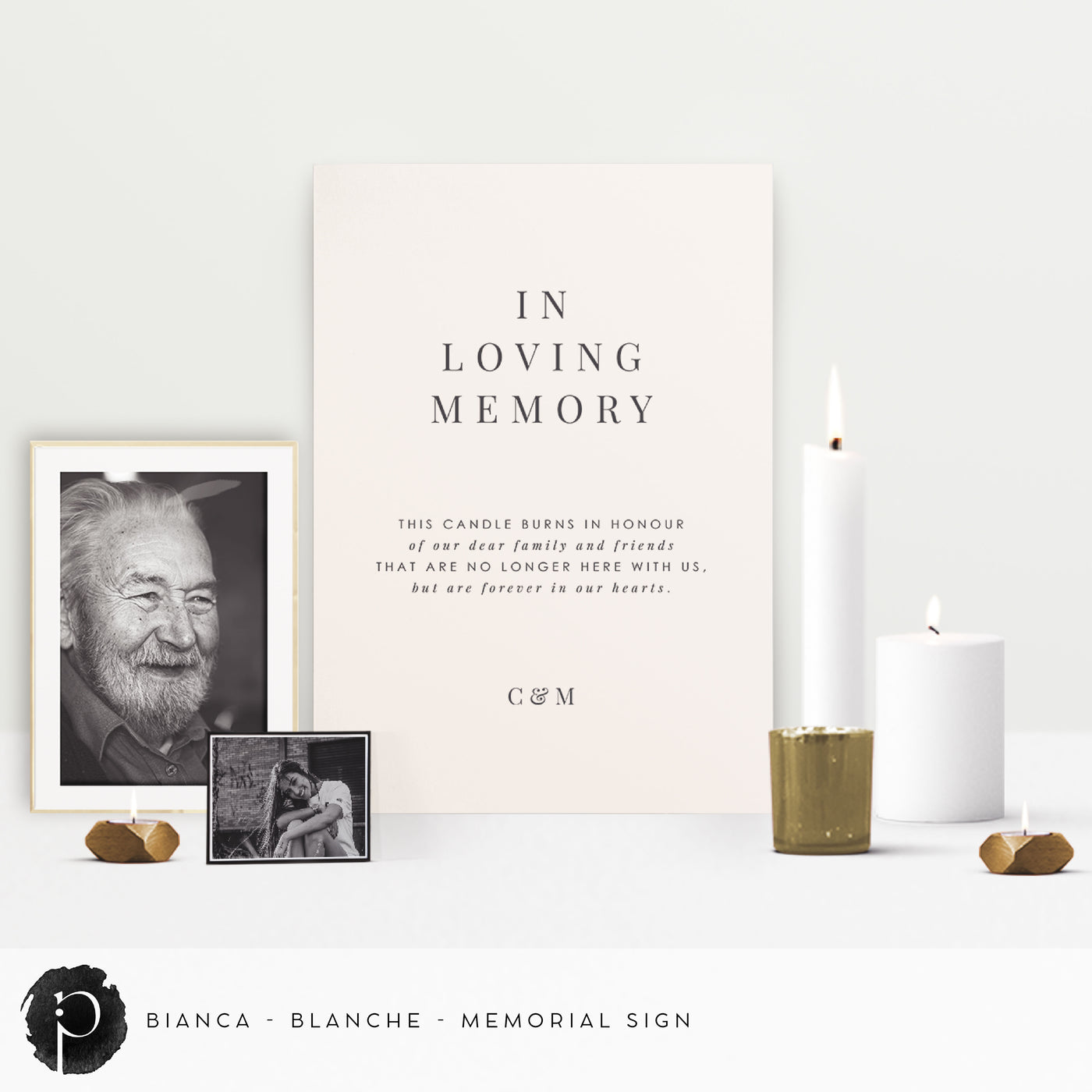 Bianca - In Loving Memory Memorial Sign