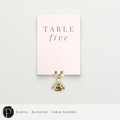 Bianca - Table Numbers