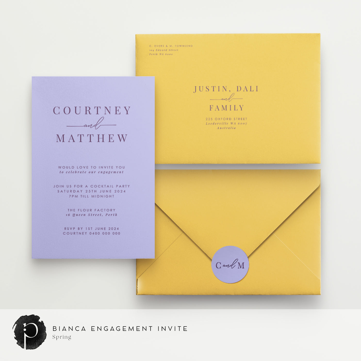 Bianca - Engagement Invitations