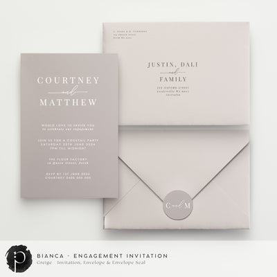 Bianca - Engagement Invitations