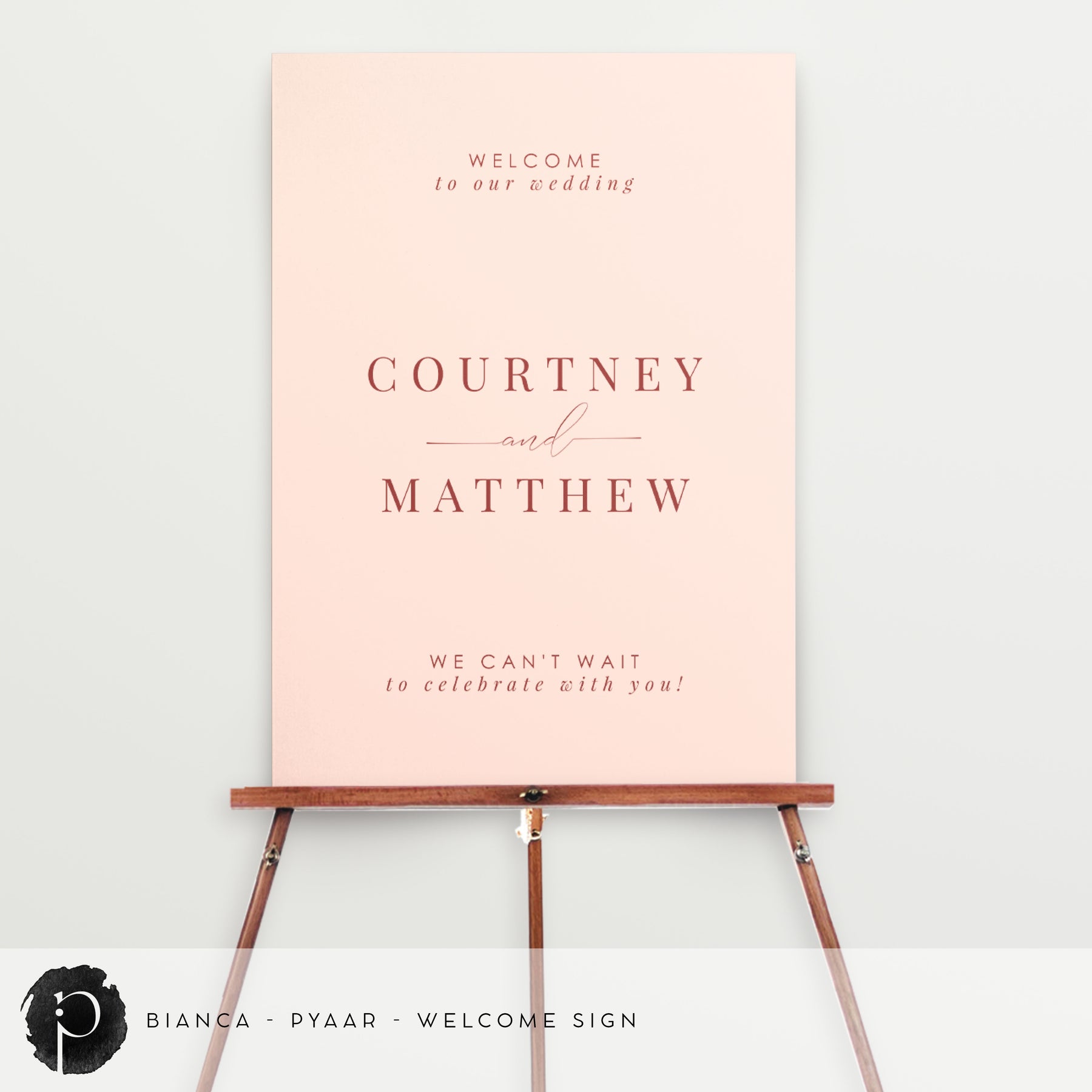 Bianca - Welcome Sign β Paper & Ink Studio