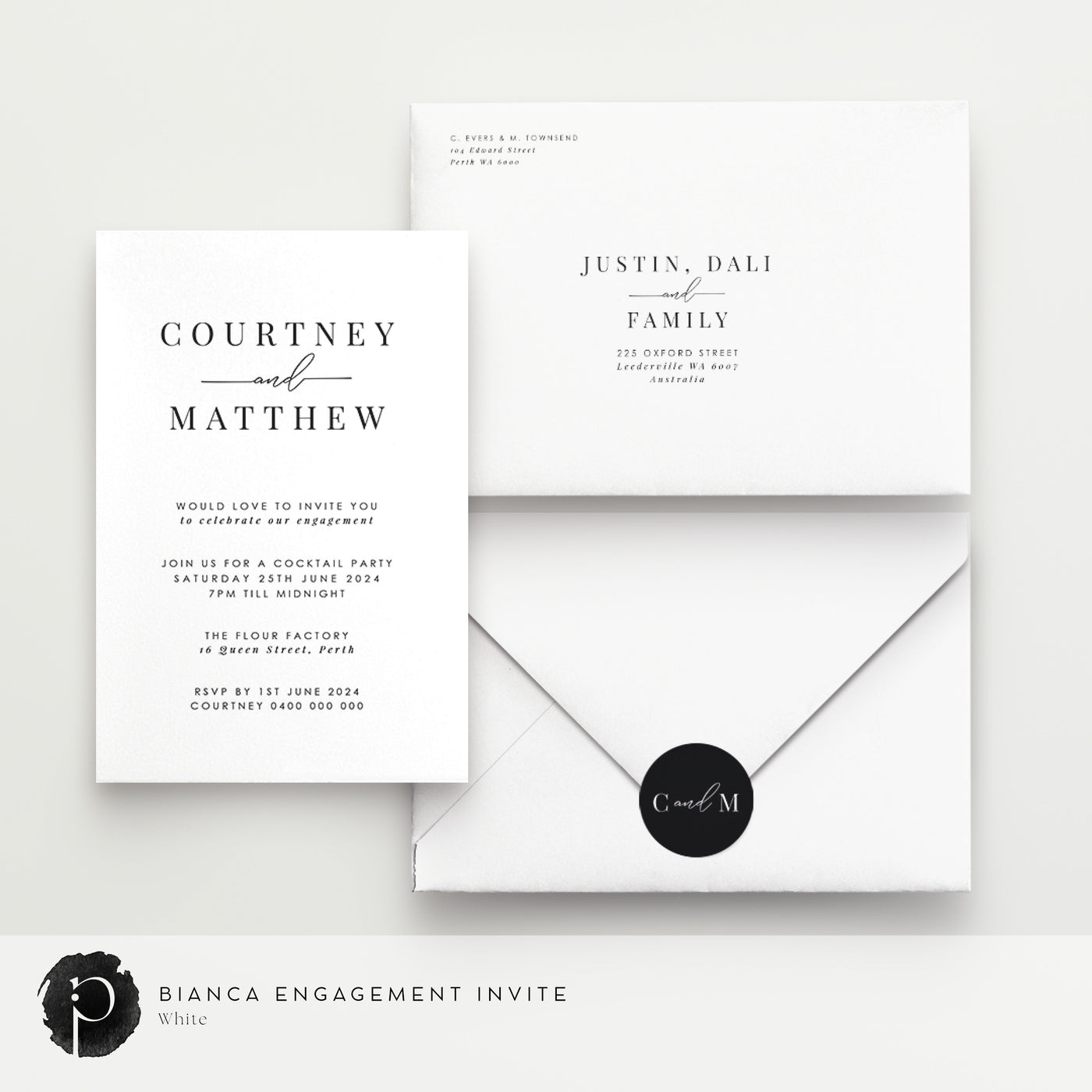 Bianca - Engagement Invitations