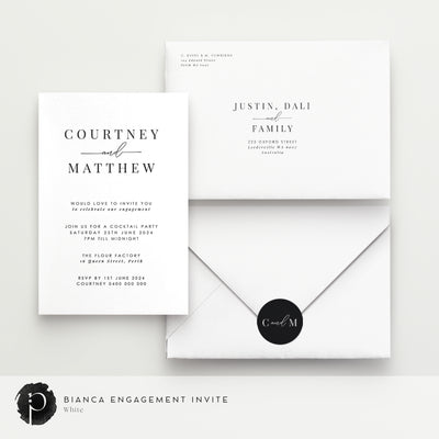 Bianca - Engagement Invitations