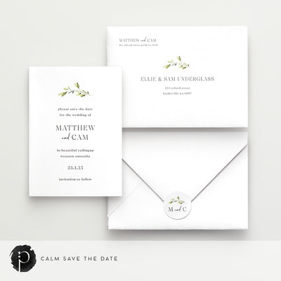 Calm - Save The Date Cards