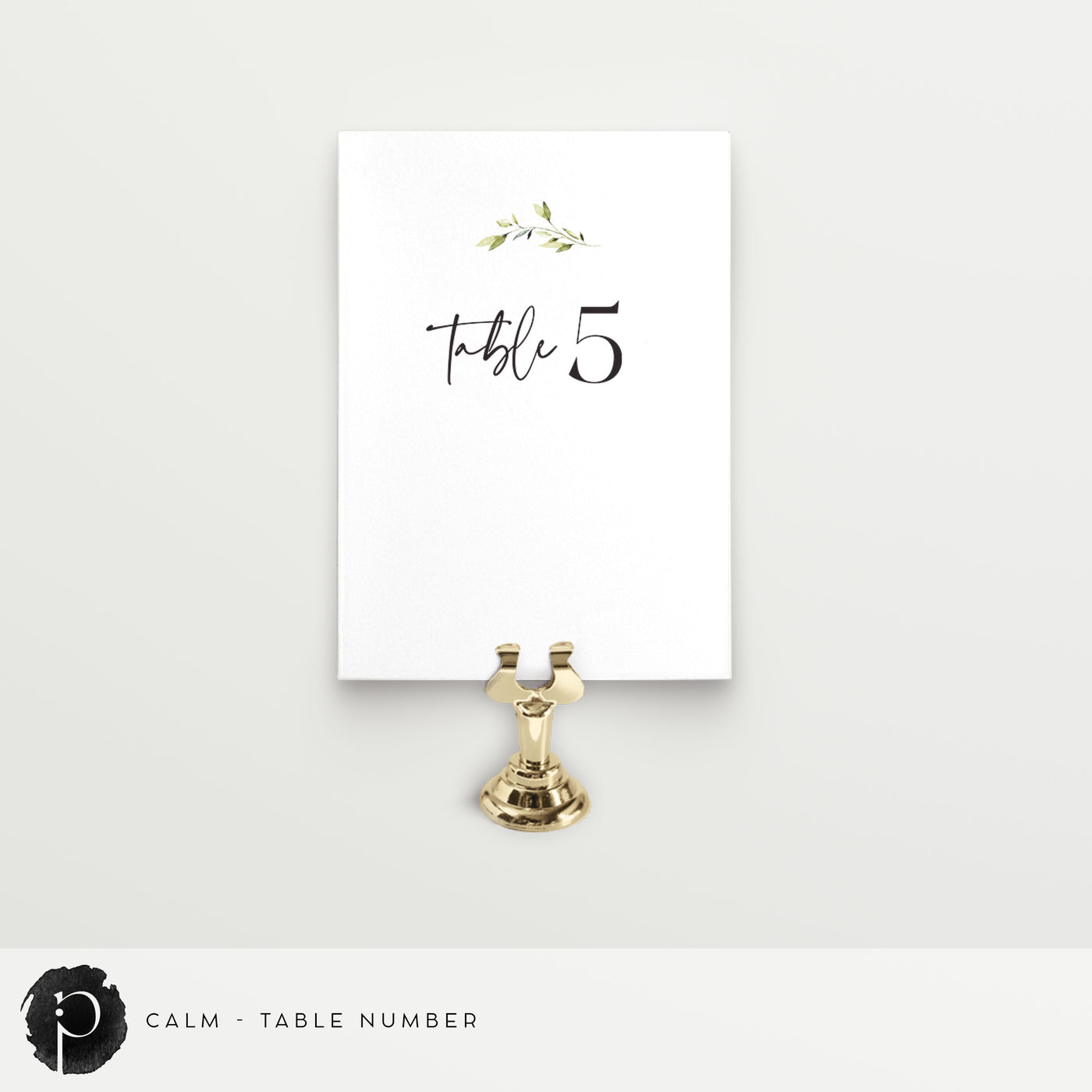 Calm - Table Numbers