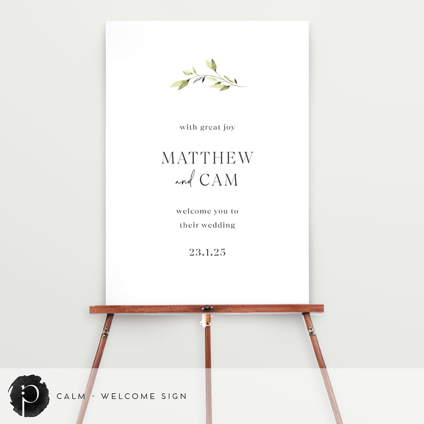 Calm - Welcome Sign