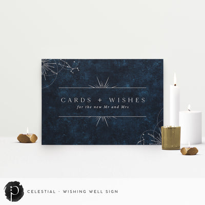 Celestial - Cards/Gifts/Presents/Wishing Well Table Sign