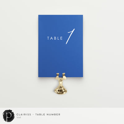 Clairiss - Table Numbers