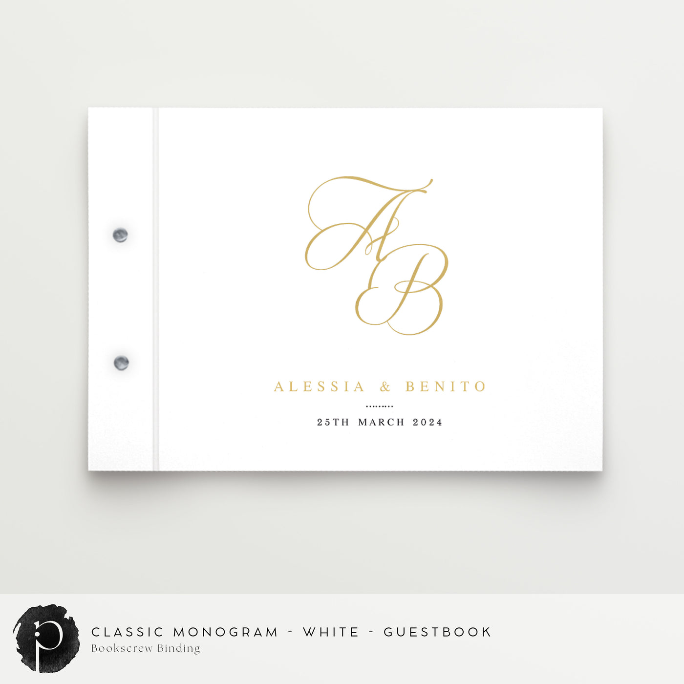 Classic Monogram - Guestbook