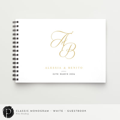 Classic Monogram - Guestbook