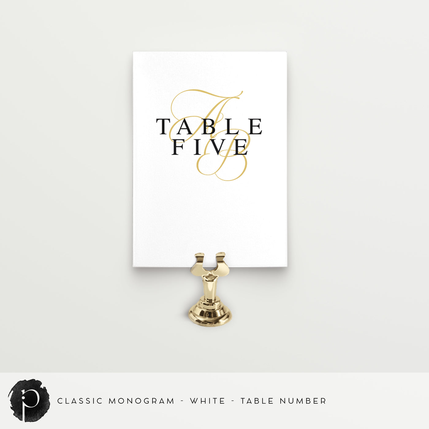 Classic Monogram - Table Numbers